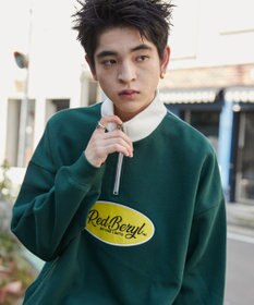 WEGO サークルロゴハーフジッププルオーバー