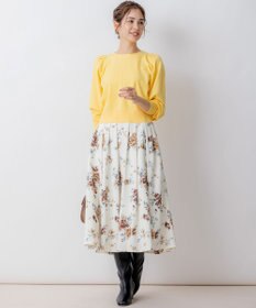 組曲 ローズシックプリント スカート