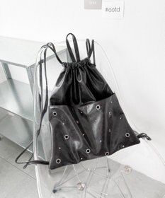 WEGO ハトメデザインナップサック