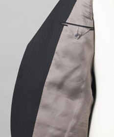 GOTAIRIKU 【御幸毛織】ドライスピナーツイルストレッチスーツ_ブラックストライプ