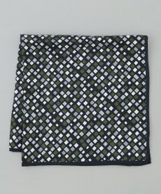 GOTAIRIKU 日本製【シルク100％】オリジナル柄チーフ_幾何学柄