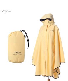 MOONBAT POLO RALPH LAURENRL パイピングレインポンチョ 無地 75デニール 収納袋付き