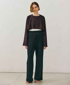 BEIGE， 【BEIGE,ecru/WEB限定・洗える】JERSEY STITCH / コットンクロップドトップス