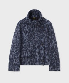 Paul Smith ウールブレンド レオパード スタンドブルゾン