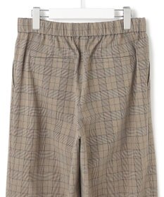23区 L 【洗える】ドライ2WAYストレッチ チェック ワイド パンツ
