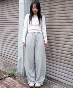 WEGO 【ウエストゴム】カーブデザインスウェットパンツ