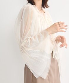 earth music&ecology チュールブラウス