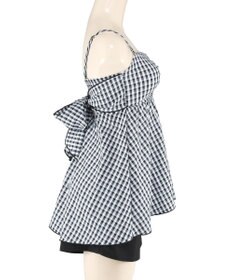 San-ai Resort（三愛水着楽園） 【WEB限定】ペプラムチェック3点セット【Beach Queen（ビーチクイーン）】