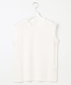 自由区 【カタログ掲載・洗える】フリンジディテールノースリーブ カットソー