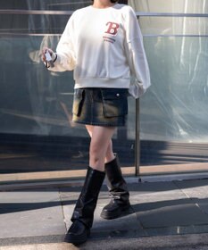 WEGO フォームプリントロゴスウェット