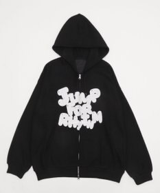 WEGO 【ユニセックス着用ITEM/MLサイズ展開】メッシュロゴジップパーカー