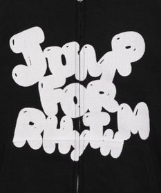 WEGO 【ユニセックス着用ITEM/MLサイズ展開】メッシュロゴジップパーカー