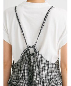 Green Parks ・Ｐｅｔｉｔ　Ｆｌｅｕｒ　チェックティアードキャミワンピ