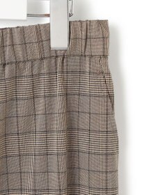 23区 L 【洗える】ドライ2WAYストレッチ チェック ワイド パンツ