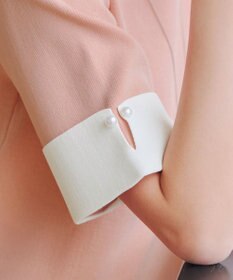 Tiaclasse L 【洗える】配色カフスニットトップス