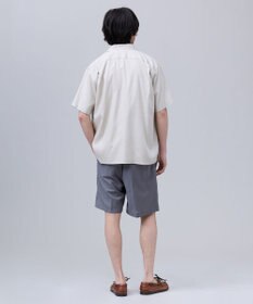 J.PRESS MEN 【J.PRESS ORIGINALS】Rayon Linen Oxford Open Half Sleeve Shirt / Baggy-Fit