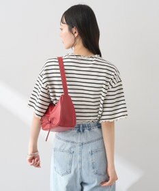 earth music&ecology メローリブ五分袖プルオーバー