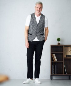 JOSEPH ABBOUD 【キングサイズ・清涼感/軽い/洗える】 スラブギマニットベスト