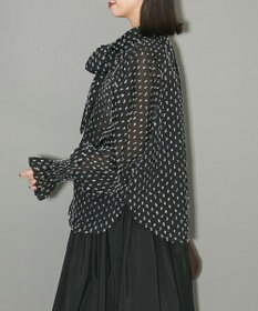 Green Parks ボウタイリボンブラウス