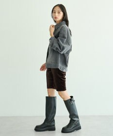 earth music&ecology ダメージレースデニムジャケット