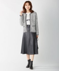 J.PRESS LADIES 【WEB限定・洗える】BARTOLOZZI ポリエステルレザーII スカート