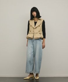 GRACE CONTINENTAL ペプラムトレンチベスト
