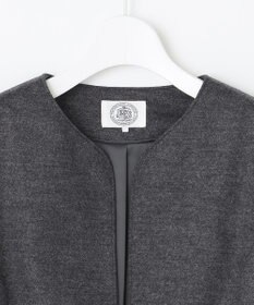 J.PRESS LADIES アクアレジェンドウールジャージー ノーカラー ジャケット