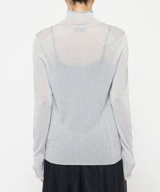 uncrave 【手洗い可】ラメ シアー ハイネック ニット（uncrave STANDARD）