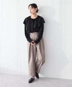 CRAFT STANDARD BOUTIQUE ＜セレモニー＞フロントタックカーブパンツ