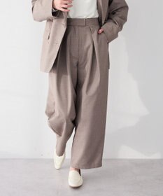 CRAFT STANDARD BOUTIQUE ＜セレモニー＞フロントタックカーブパンツ