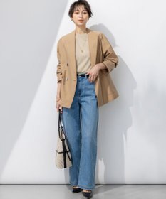 23区 【接触冷感】23区DENIM サマー ストレート ワイド パンツ