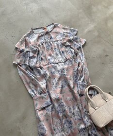 Feroux 【洗える】フラワープリント ワンピース