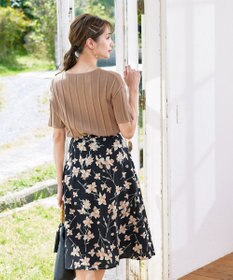 Tiaclasse 花柄プリントスカート