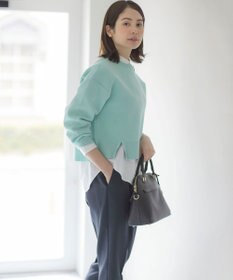 組曲 L スウェットライクニットプルオーバー