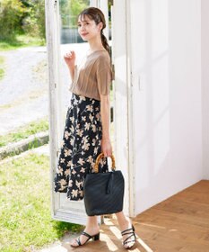 Tiaclasse 花柄プリントスカート