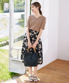 Tiaclasse 花柄プリントスカート