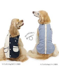 PET PARADISE ペットパラダイス やさしいベスト リバーシブル《マリン柄》 中型犬 大型犬
