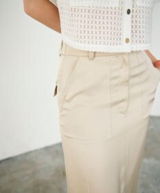 GRACE CONTINENTAL サテンストレートスカート