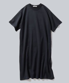 WHITE MAILS HIGH GAUGE URAKE HAIF SLEEVE SIDE SLIT ロングワンピース