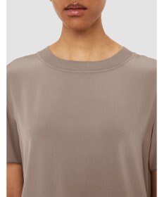 JOSEPH 【洗える】クレープ ド ソワ　ショートスリーブTEE