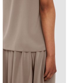 JOSEPH 【洗える】クレープ ド ソワ　ショートスリーブTEE