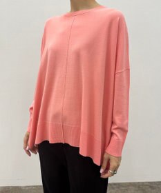 UNFILO 【抗菌防臭】スタイルアップニット　クルーネック