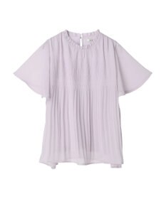 earth music&ecology マジョリカプリーツ半袖ブラウス