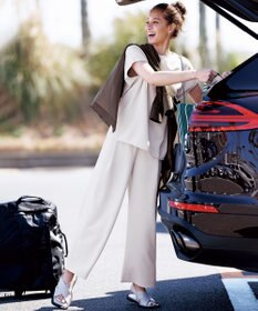 UNFILO サマーセットアップ ワイドパンツ アイスグレー