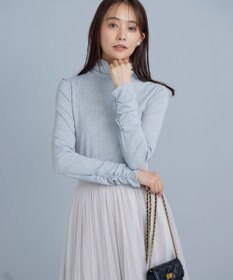 組曲 S ラメシアーリブタートル カットソー