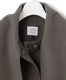 J.PRESS YORK STREET 【WOMEN】NEEDLE JERSEY マフラー付コート