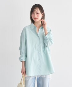 earth music&ecology バックツイストオーバーシャツ