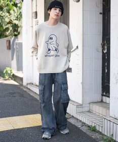 WEGO 【ユニセックス着用ITEM/SMLサイズ展開】ジャガードグラフィックプルオーバー