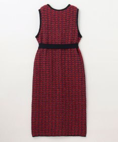 GRACE CONTINENTAL バイカラージャガードニットワンピース