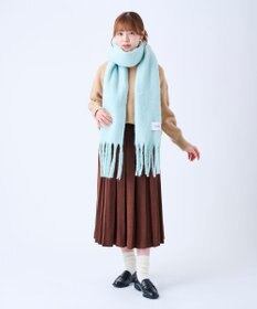 MOONBAT 【美人百花2月号/CanCam/andGIRL掲載】洗える ボリュームマフラー ソフトプレーン 幅40cm